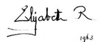 Queen Elizabeth Signature