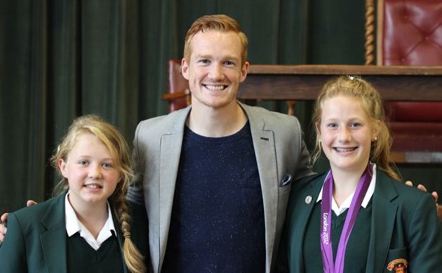 Greg With Senior Girls Medal